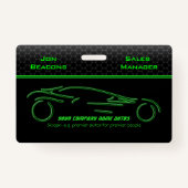 Badge Ventes automatiques, Regarder métallique, Ligne ve (Dos)