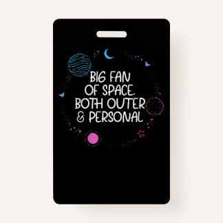 Badge Ventilateur de l'espace à la fois externe C'est tr