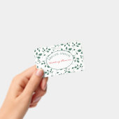 Badge Verdure rustique | Mariage ou nom commercial (Manuel / portable)