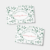Badge Verdure rustique | Mariage ou nom commercial (Avant & arrière)