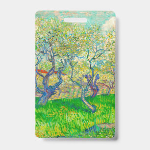 Badge Verger en fleurs de Vincent van Gogh