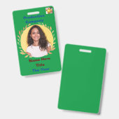 Badge vert (Avant & arrière)