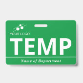 Badge Vert Ajoutez Votre Logo Temp (Avant)