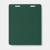 Badge Vert foncé Élégant Casual Propre Nom Écriture manu (Arrière)