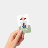 Badge Vert sauge| Carte d'identité professionnelle Sécur (Manuel / portable)