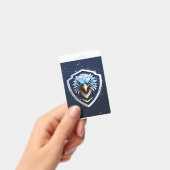 Badge vertical avec Aigle (Manuel / portable)