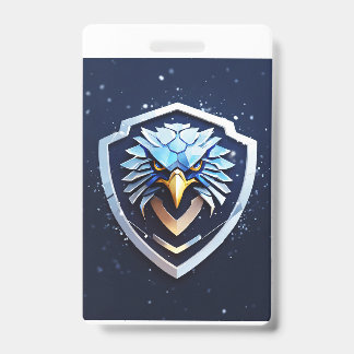 Badge vertical avec Aigle