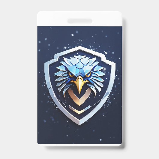 Badge vertical avec Aigle (Avant)