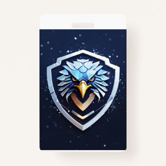 Badge vertical avec Aigle