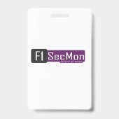 Badge Vertical, Clip métallique (Back)