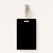 Badge Vertical, Elément métallique (Devant avec clip)