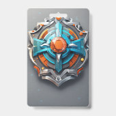 Badge Vertical | Titulaire de carte d'identité personnal (Arrière)