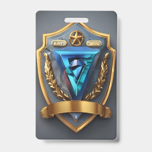 Badge Vertical | Titulaire de carte d'identité personnal (Avant)