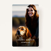 Badge Vétérinaire Garde de chambre pour animaux de compa (Devant)