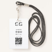 Badge Vétérinaire Garde de chambre pour animaux de compa (Derrière avec lanière)