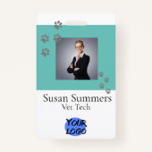 Badge Vétérinaire Groomer animal de compagnie Chien chat (Devant)