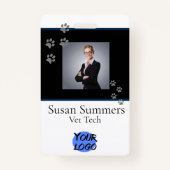 Badge Vétérinaire Groomer animal de compagnie Chien chat (Devant)