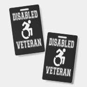 Badge Vétérinaire handicapé (Avant & arrière)