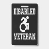 Badge Vétérinaire handicapé (Arrière)