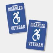 Badge Vétérinaire handicapé (Avant & arrière)
