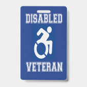 Badge Vétérinaire handicapé (Arrière)