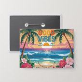 Badge Vibes d'été Carnet tropical (Recto/Verso)