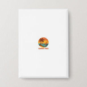 Badge Vibes d'été - Conception lumineuse, tropicale et a