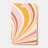 Badge Vibrations rétro colorées (Arrière)