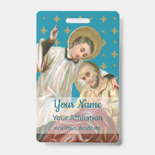 Badge Victime de St Aloysius Gonzaga et de la peste (Sty
