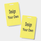 Badge Vide  (Avant & arrière)