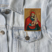 Badge Vierge Marie et Jésus enfant par Jan Rombauer (Insitu)