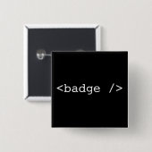 <badge /> vierkante button 5,1 cm (Voorkant /achterkant)