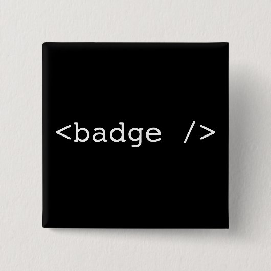 <badge /> vierkante button 5,1 cm (Voorkant)