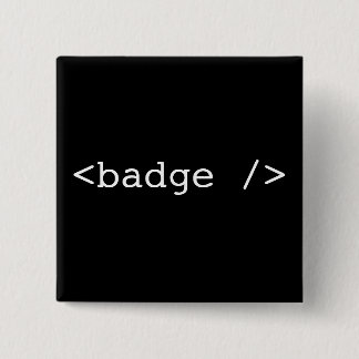 <badge /> vierkante button 5,1 cm