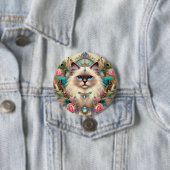 Badge  Vinage Ragdoll Cat Art Ronde Button 7,6 Cm (In situ)
