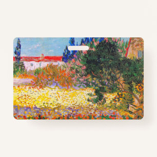 Badge Vincent Van Gogh Flower Garden