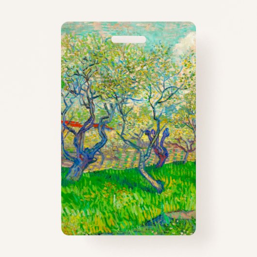 Badge Vincent van Gogh Orchard à Blossom (Devant)