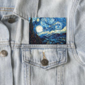 Badge Vincent van Gogh's painting, Starry Night, (Insitu)