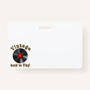 Badge Vintage - Back to Vinyl, the record is back