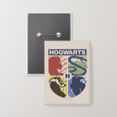 Badge Vintage HOGWARTS™ Stamped Crest (Recto/Verso)