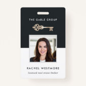 Badge Vintage Key | Real Estate Employee Photo ID (Devant)