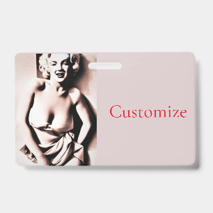 Badge Vintage Mignonne Blonde Thunder_Cove