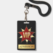 BADGE VIP (Avant avec lanière)