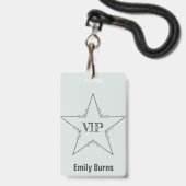 Badge VIP (Avant avec lanière)