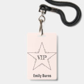 Badge VIP (Arrière avec lanière)