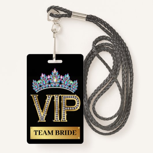BADGE VIP (Devant avec lanière)