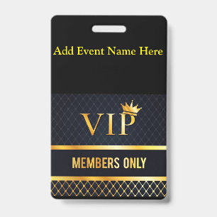BADGE VIP
