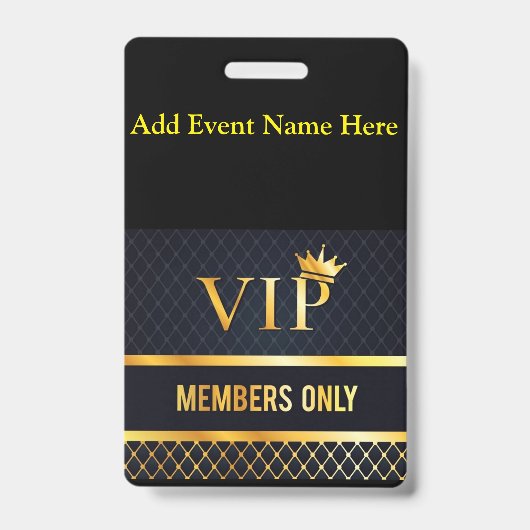 BADGE VIP (Avant)