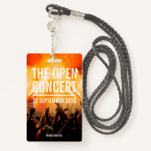 Badge VIP All Access Pass Concert Event (Derrière avec lanière)