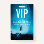 Badge VIP All Access Pass Concert Event Personnalisé (Devant)